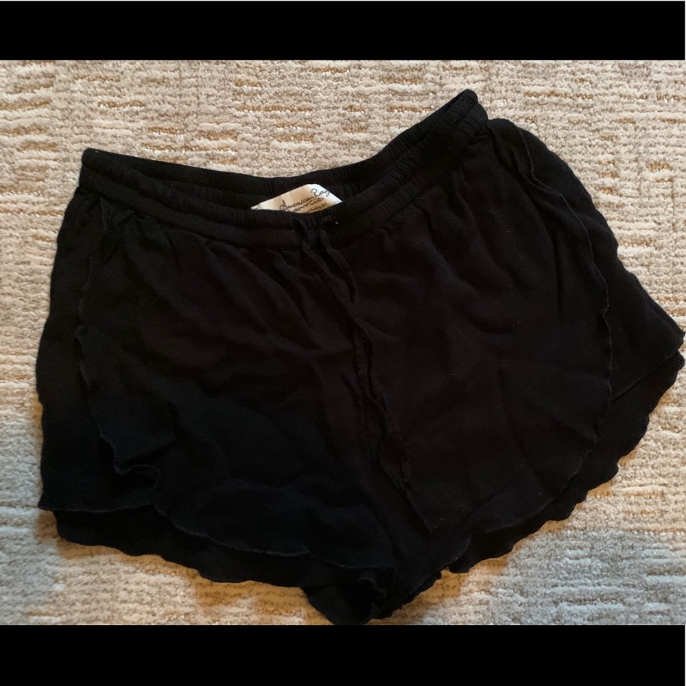 Flowy Black Comfy Shorts
